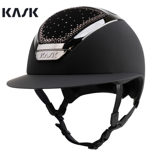 KASK Star Lady Chrome Anima Swarovski In-Out Black-Black-Vintage Rose