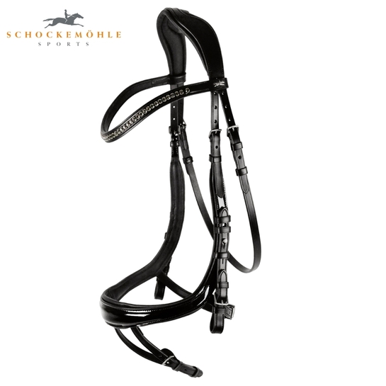 Ogłowie Schockemöhle Equitus Beta Black/Patent/Silver