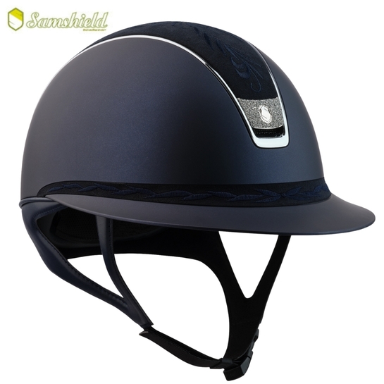 Kask Samshield Miss Shield 2.0 Shadowmatt Blue Flower Embrodery M - bez wkładki