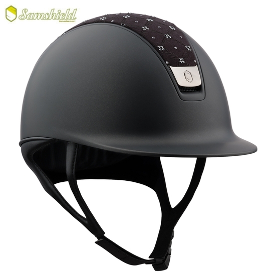 Kask Samshield Shadowmatt 2.0 Royal Flower Swarovski Black M - bez wkładki