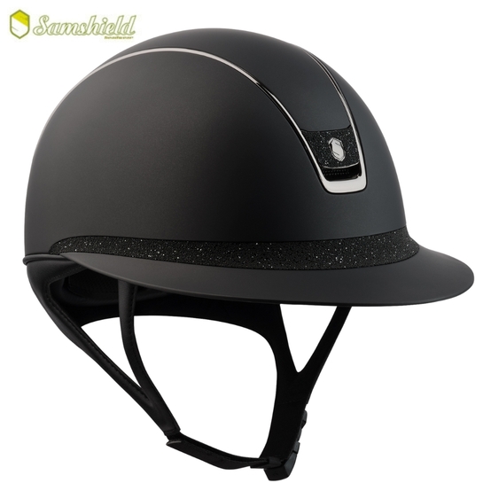 Kask Samshield Miss Shield 2.0 Shadowmatt Black/Crystal Fabric Black Blazon+Band