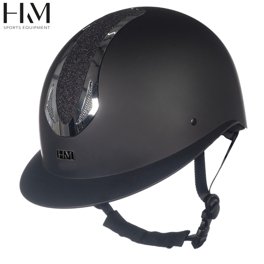 Kask HKM Illusion czarny/srebrny połysk