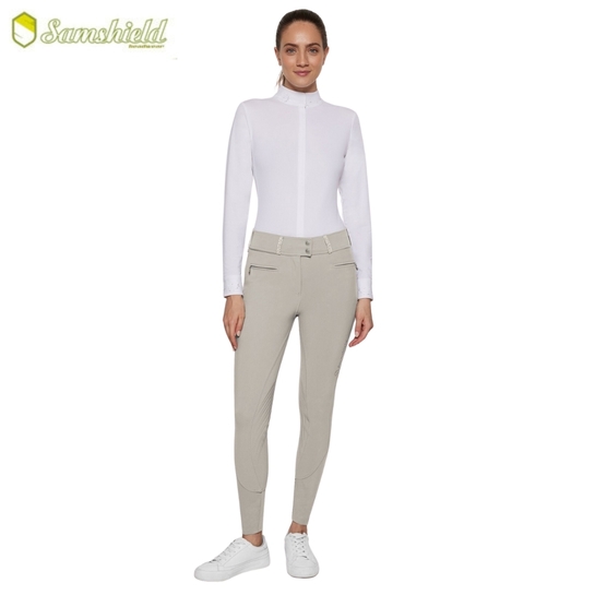 Bryczesy Samshield Claranova Crystal Fabric Beige