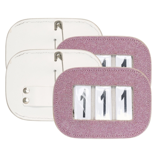 Numerek startowy Imperial Riding Glitter Pink
