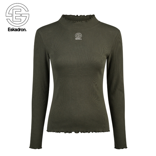 Bluzka Eskadron Fashion Dynamic Turtleneck Rib Deep Green