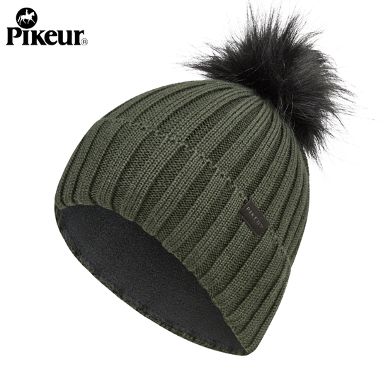 Czapka Pikeur Sports Pompom 8852 Deep Khaki