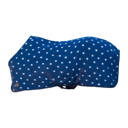 Derka polarowa HKM z pasami Starry Sky granatowa