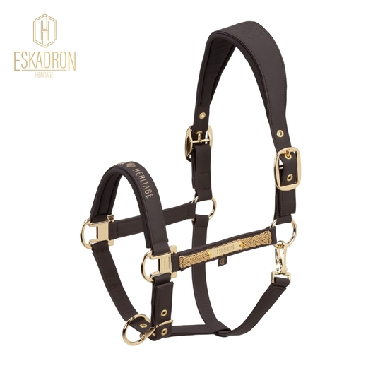 Kantar Eskadron Heritage Faux Leather Double Pin Black Truffle