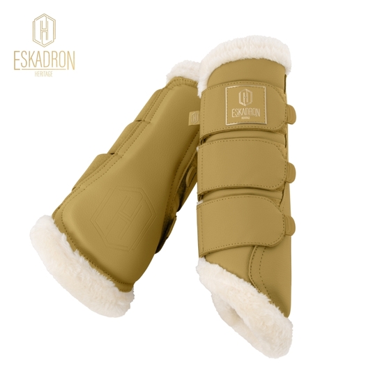 Ochraniacze Eskadron Heritage Faux Leather Faux Fur Cardamom