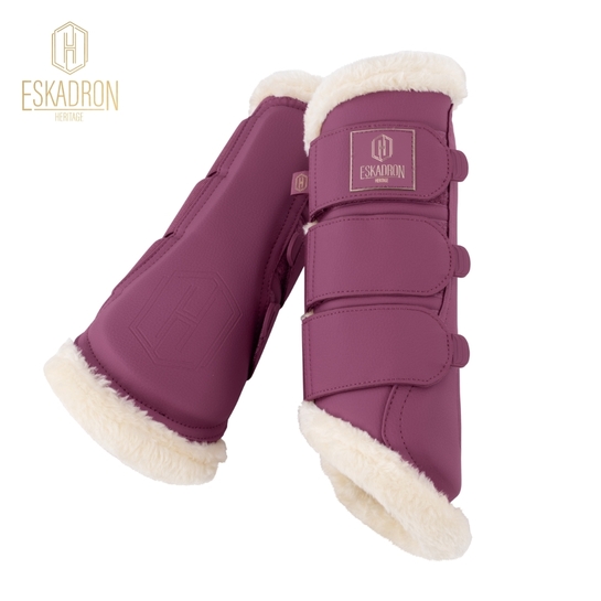 Ochraniacze Eskadron Heritage Faux Leather Faux Fur Wildberry