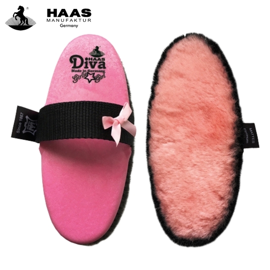Szczotka Haas Diva Girlie Girl Merino różowa