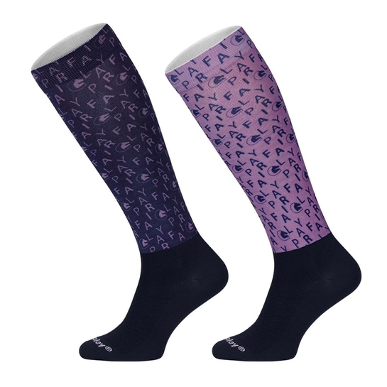 Podkolanówki Fair Play Raine 2-pack orchidea-granat