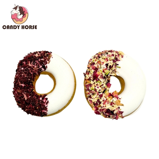 Smakołyki Candy Horse Donut - Hibiscus z płatkami róży