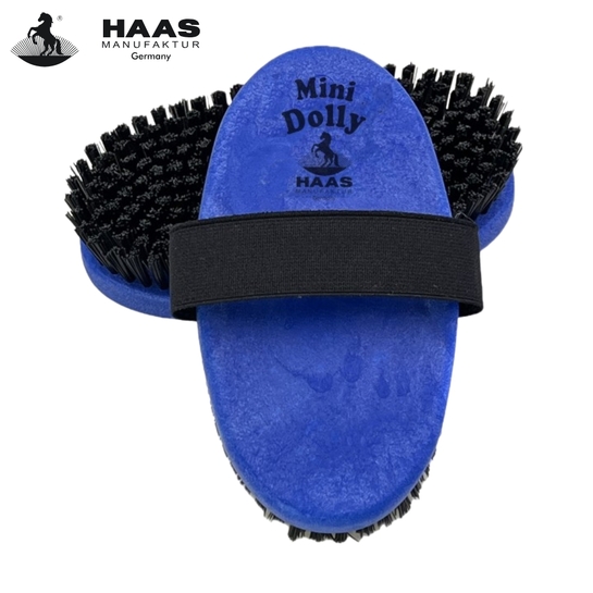 Szczotka z twardym włosiem Haas Mini Dolly niebieska