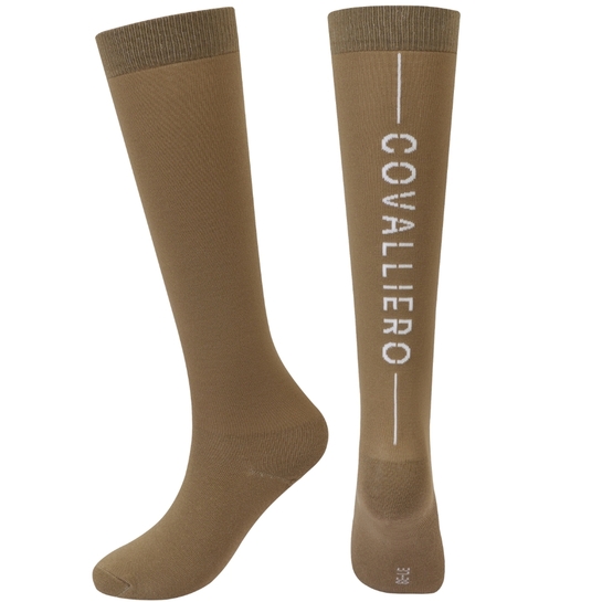 Podkolanówki Covalliero SS26 walnut