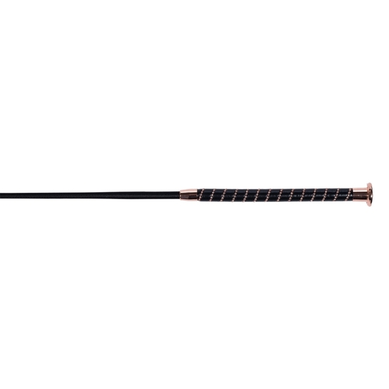 Bat ujeżdżeniowy HKM Sparkle czarny/rosegold