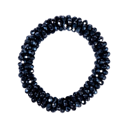 Gumka do włosów HKM crystal granatowa