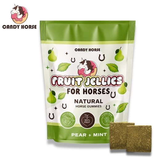 Smakołyki Candy Horse Jelly Horse - gruszka + mięta