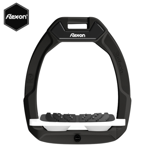 Strzemiona Flex-On Safe-On z kolcami czarne (56-black-white-white)