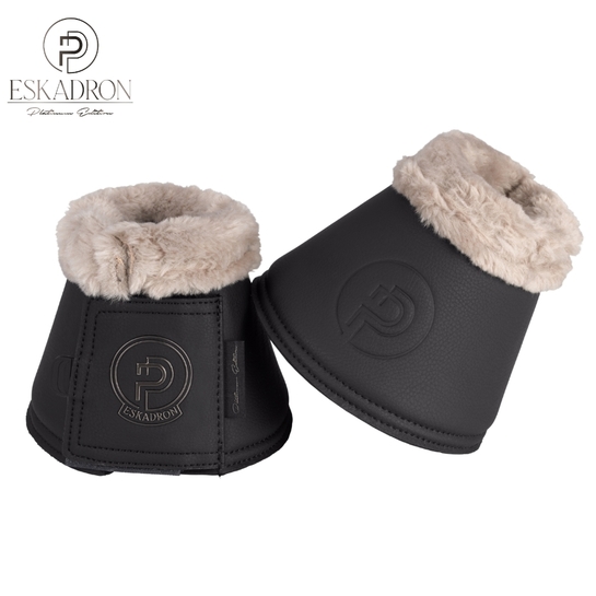 Kaloszki Eskadron Platinum Softslate Faux Leather Faux Fur Black