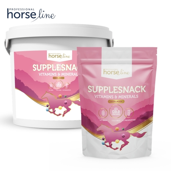 HorseLine Pro SuppleSnack Vitamins & Minerls + Collagen - witaminy dla konia z kolagenem