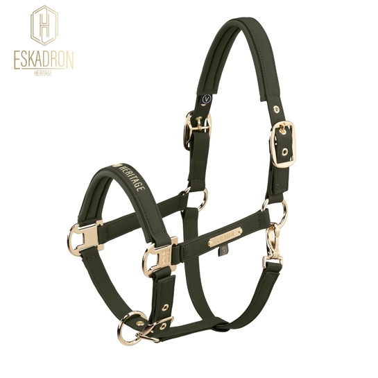 Kantar Eskadron Heritage Faux Leather Double Pin Deep Moss