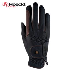 Rękawiczki ROECKL Malta czarne/brąz