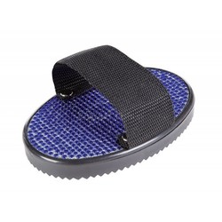 Zgrzebło plastikowe HKM Crystal niebieskie