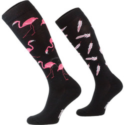 Podkolanówki Comodo Funny Designe black flamingo-04