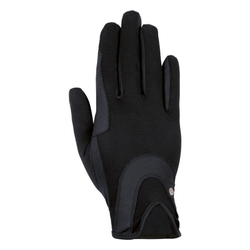 Rękawiczki HKM Grip Mesh młodzieżowe czarne