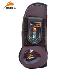 Ochraniacze eQuick eLight Velcro przód Brown
