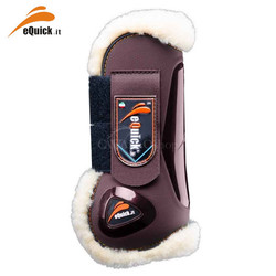 Ochraniacze eQuick eLight Fluffy Velcro przód Brown