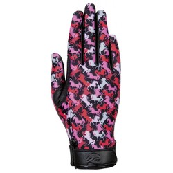 Rękawiczki HKM Emily czarno-różowe