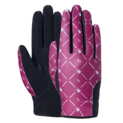 Rękawiczki Horze Fia Kids Anemone Dark Pink