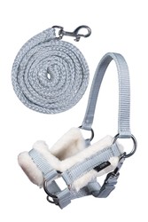 Kantar z uwiązem HKM Hobby Horse szary