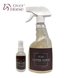 Over Horse Glitter Horse Silver Spray