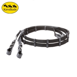 Wodze Kavalkade parciane 20mm 10 stoperów czarne