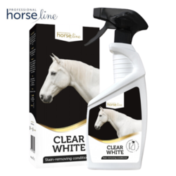 HorseLine Clear White odżywka odplamiająca dla siwych koni