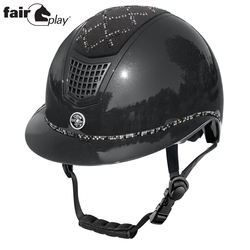 Kask Fair Play Quantinum Spotlight Shiny Silver W-V czarny