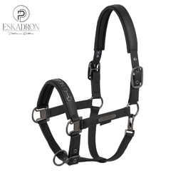 Kantar Eskadron Platinum Double Pin Faux Leather Black