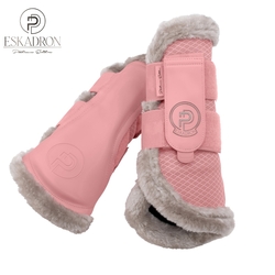 Ochraniacze Eskadron Platinum Mesh Faux Fur Soft Rouge