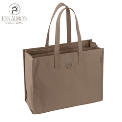 Torba na akcesoria Eskadron Platinum Faux Leather Shopper Smoky Taupe