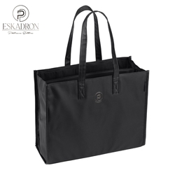Torba na akcesoria Eskadron Platinum Faux Leather Shopper Black
