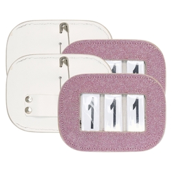 Numerek startowy Imperial Riding Glitter Pink