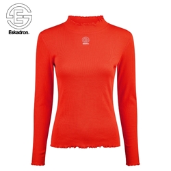 Bluzka Eskadron Fashion Dynamic Turtleneck Rib Poppy Red