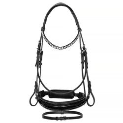 Ogłowie EQ. QUEEN Dione black/black/crystal