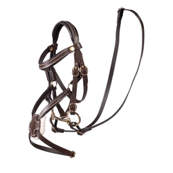 Ogłowie meksykańskie HKM Hobby Horse brązowe