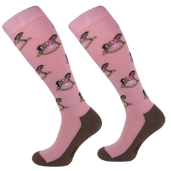 Podkolanówki Comodo Funny Designe Rocking Horse Pink-66