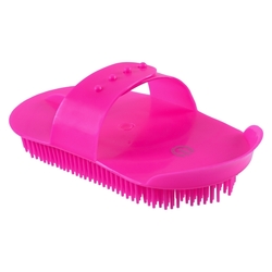 Zgrzebło plastikowe Imperial Riding neon pink