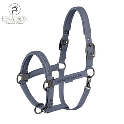 Kantar Eskadron Platinum Faux Leather Jewel Double Pin Amber